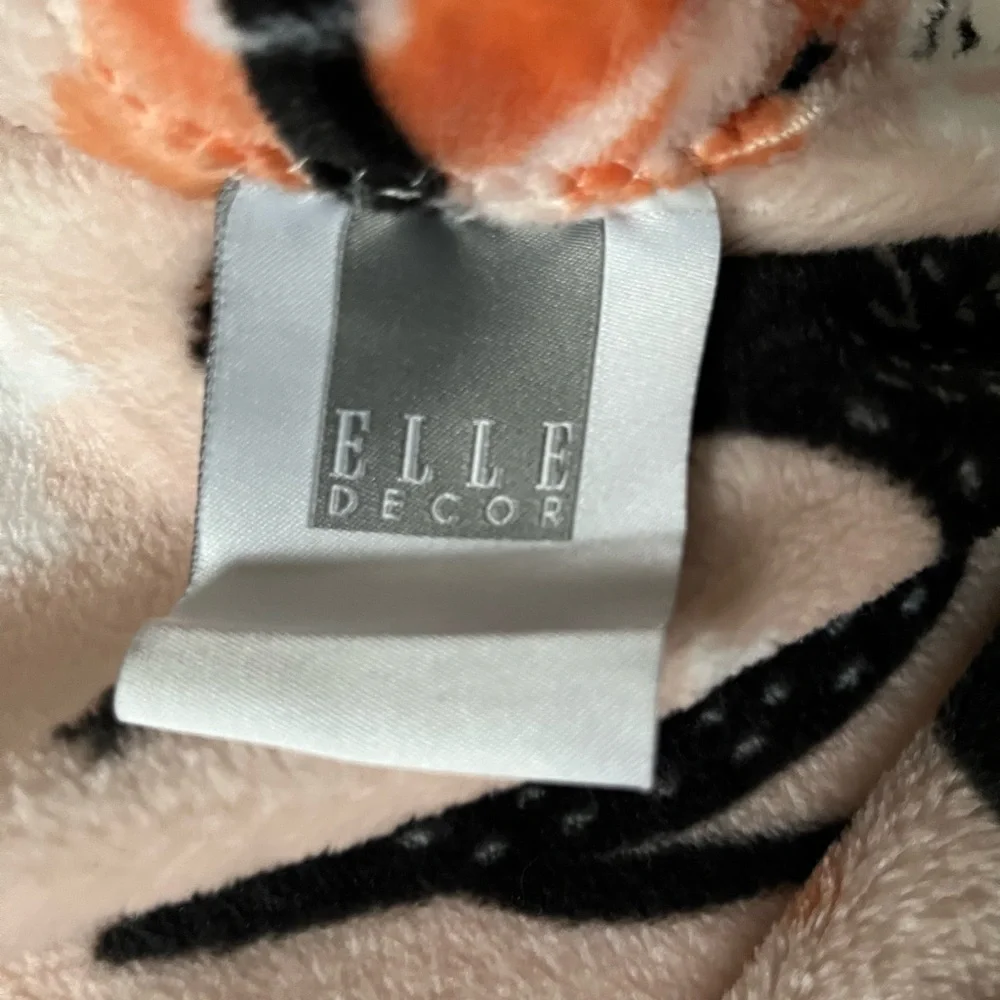 NWOT Elle Decor Halloween Cat plush throw